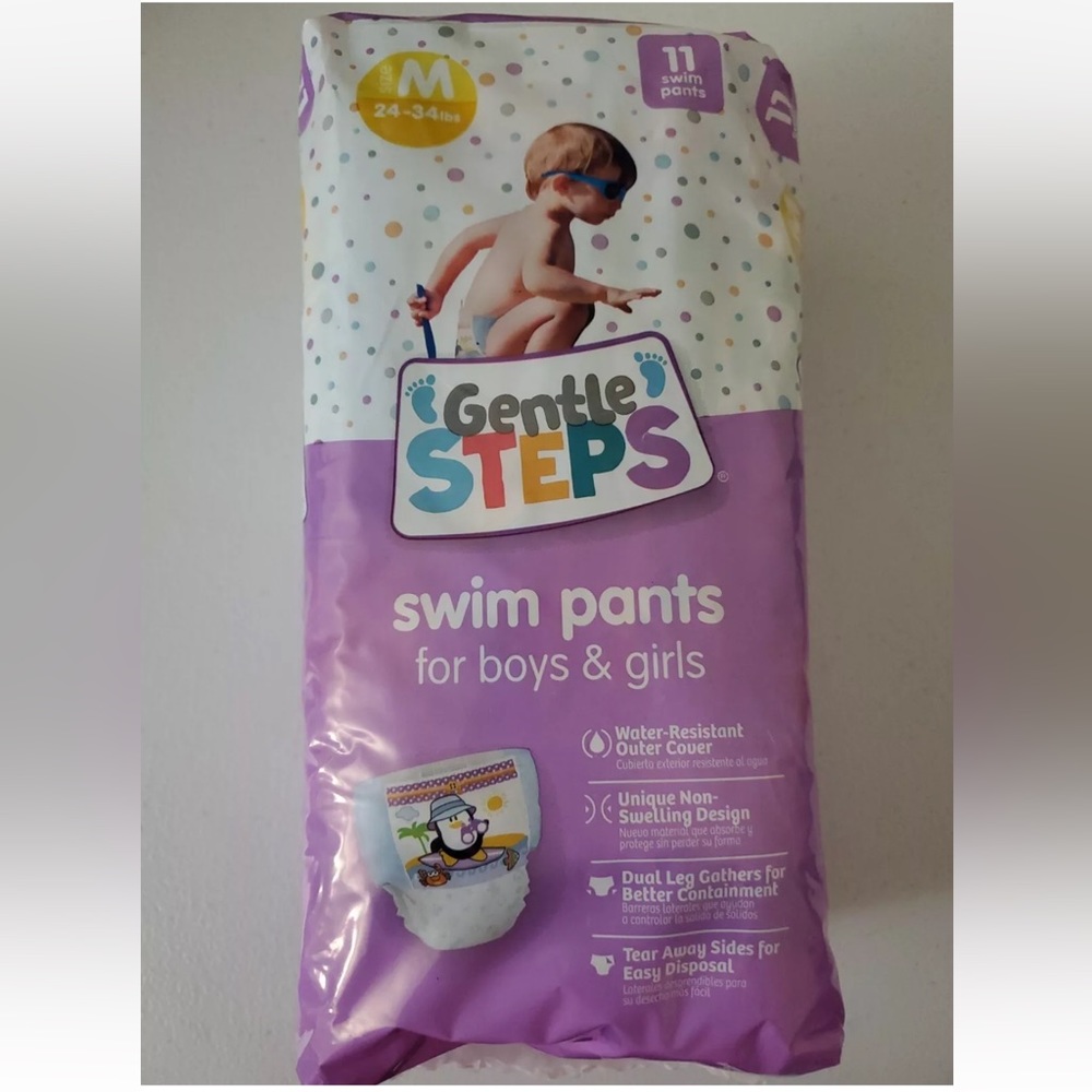 4/$20 Gentle Steps Swim Pants for Boys & Girls Size Medium 24-34 lbs. 11count